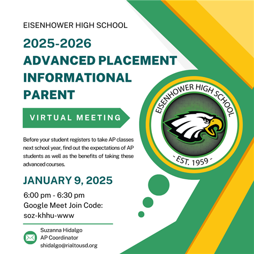 AP Parent Meeting 1/9/25